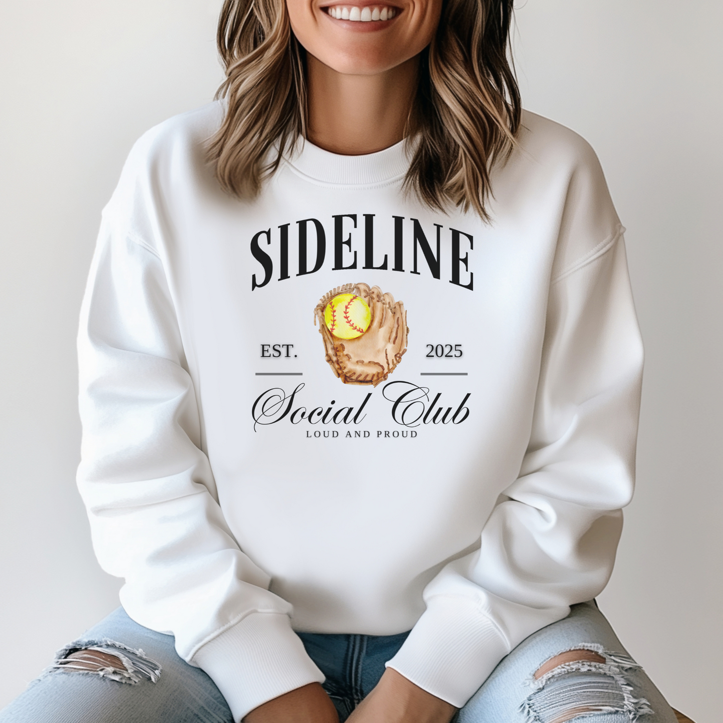 Sideline Softball Tee/Crewneck