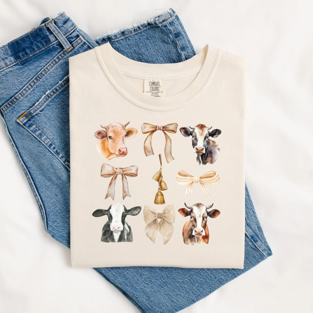 Cows and Bows Tee