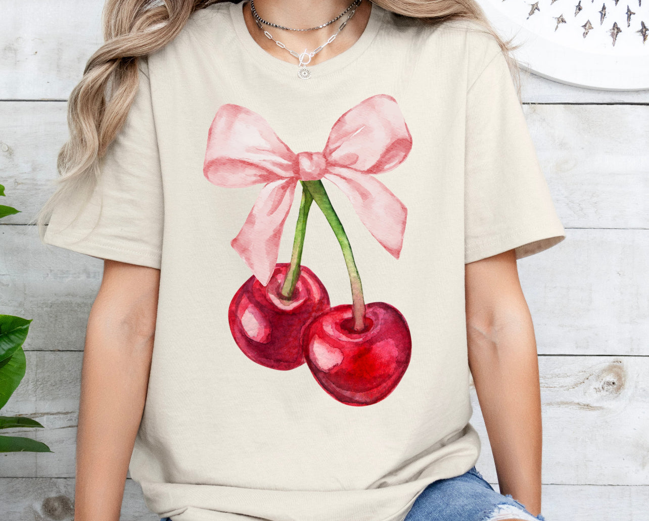Cherry Bow Tee