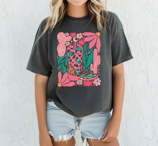 Pastel Boots Tee